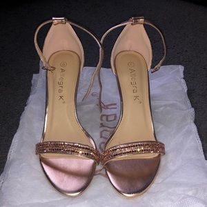 Rose gold heels